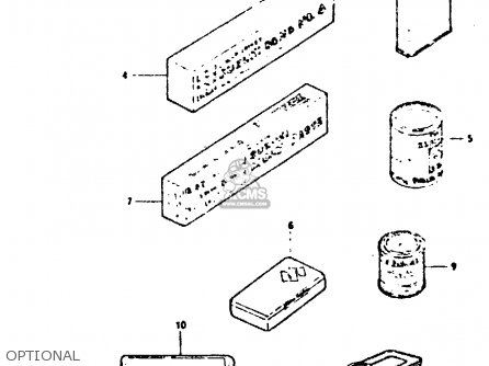 OPTIONAL - GSX400S 1982 (Z) UNITED KINGDOM FRANCE (E02 E04)