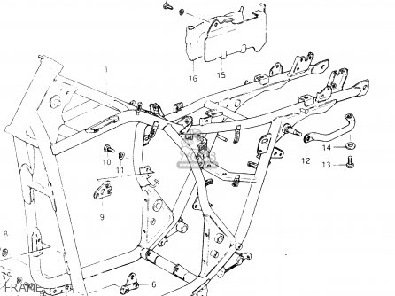 FRAME - GSX400S 1984 (E) GENERAL EXPORT (E01)
