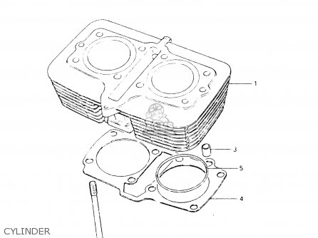 CYLINDER - GSX400S 1984 (E) GENERAL EXPORT (E01)