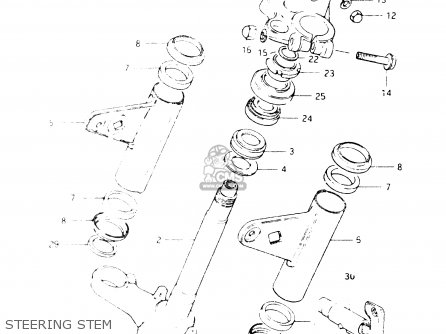 STEERING STEM - GSX400S 1984 (E) GENERAL EXPORT (E01)