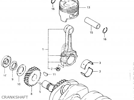 CRANKSHAFT - GSX400S 1984 (E) GENERAL EXPORT (E01)