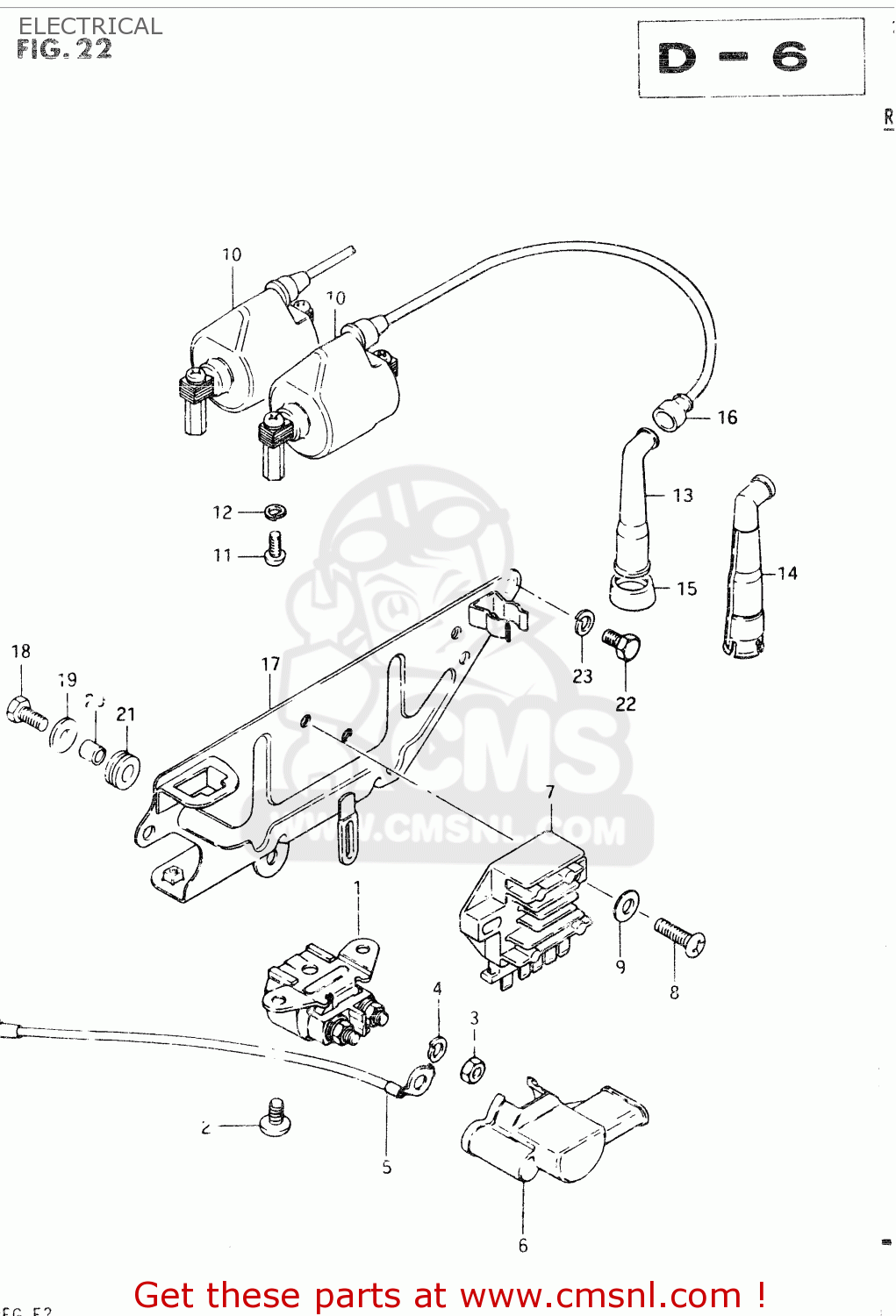 ELECTRICAL GSX400S 1985 (F) GENERAL EXPORT (E01)