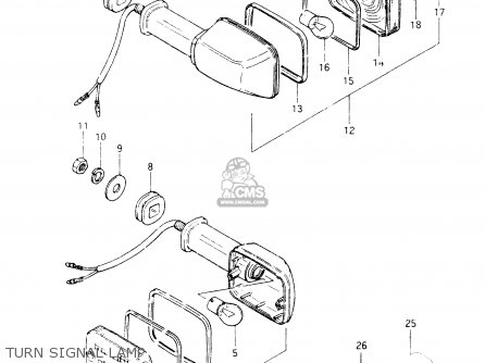 TURN SIGNAL LAMP - GSX400S 1985 (F) GENERAL EXPORT (E01)