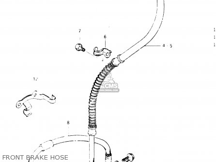 FRONT BRAKE HOSE - GSX400S 1985 (F) GENERAL EXPORT (E01)