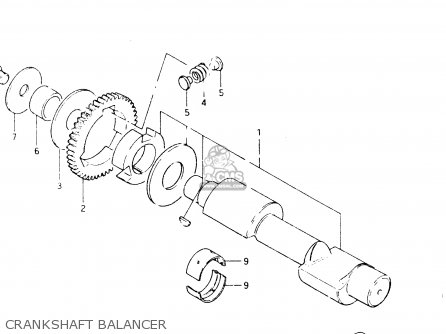 CRANKSHAFT BALANCER - GSX400S 1985 (F) GENERAL EXPORT (E01)