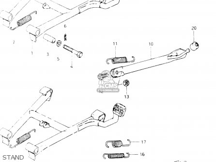 STAND - GSX400S 1986 (G) GENERAL EXPORT (E01)