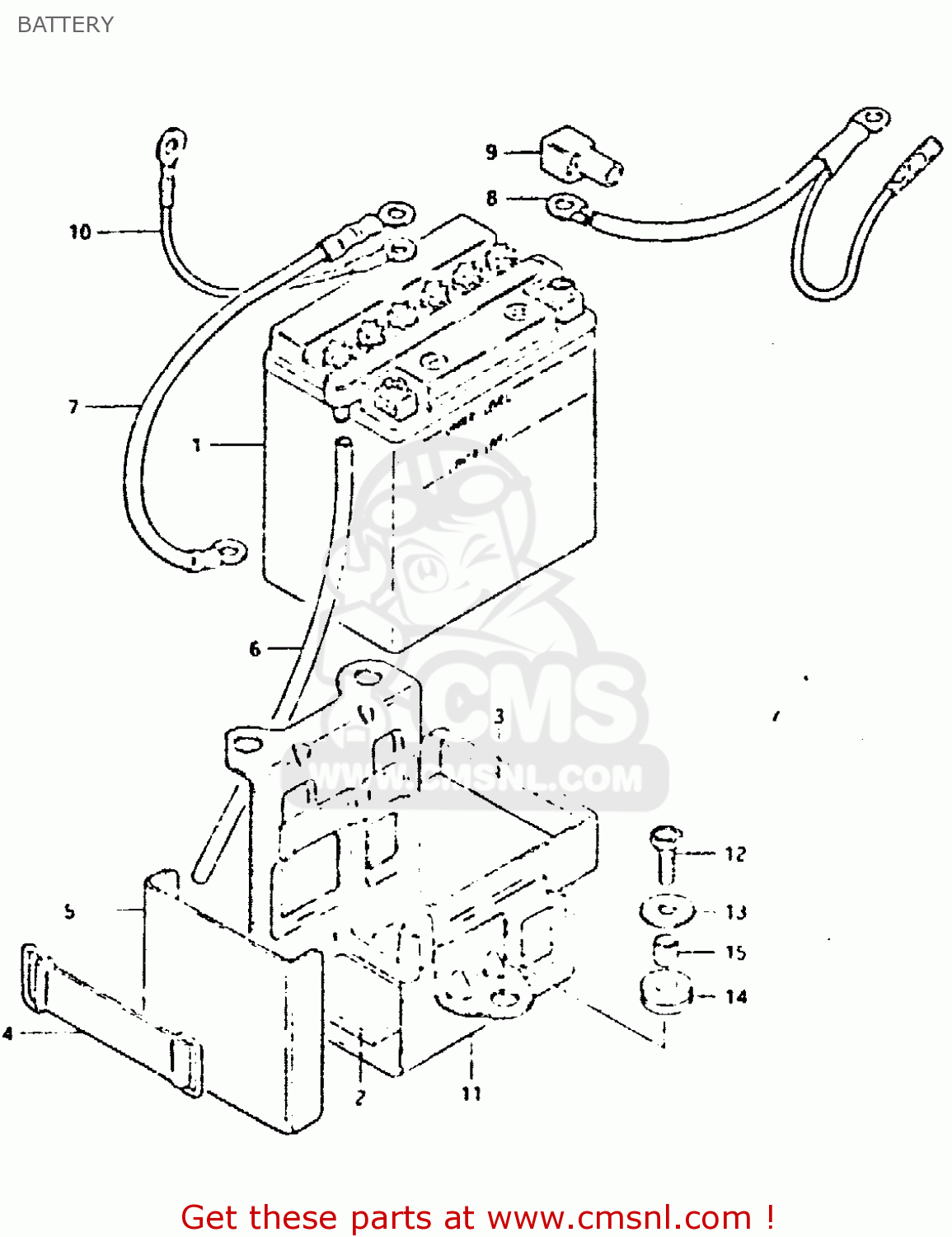 Suzuki GSX400T 1981 (X) UNITED KINGDOM (E02) BATTERY - buy original ...