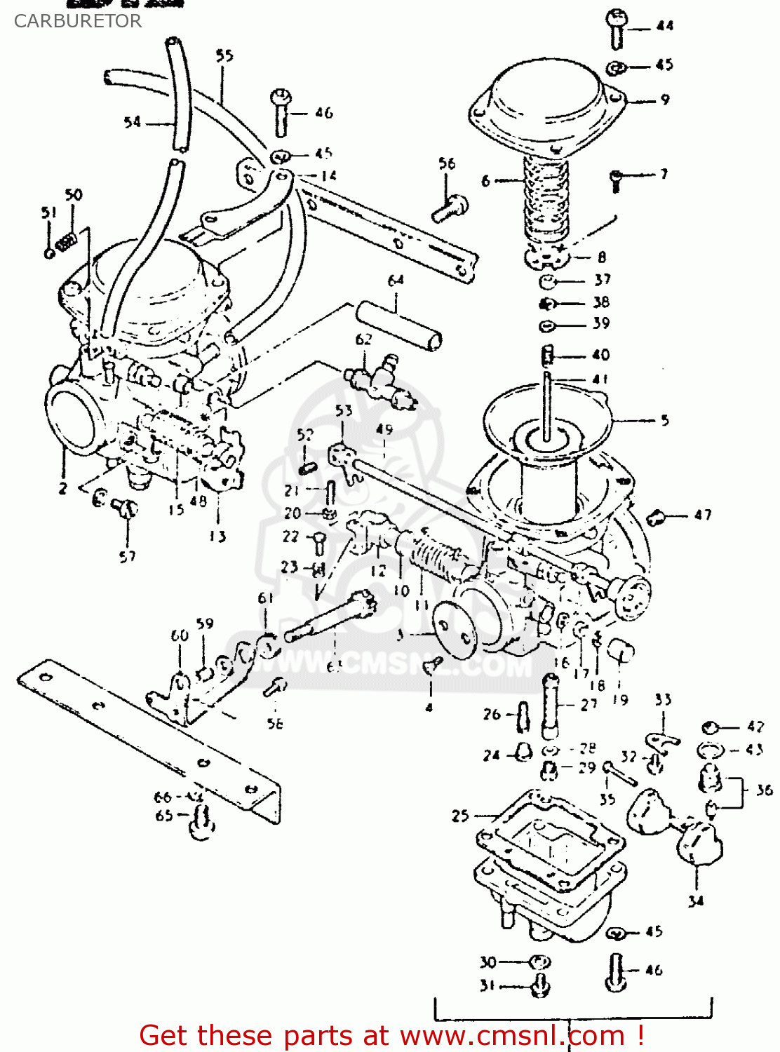 CARBURETOR GSX400T 1981 (X) UNITED KINGDOM (E02)