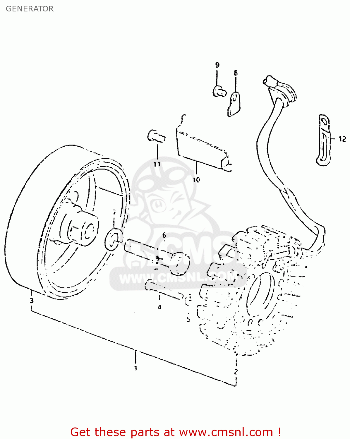 GENERATOR GSX400T 1981 (X) UNITED KINGDOM (E02)