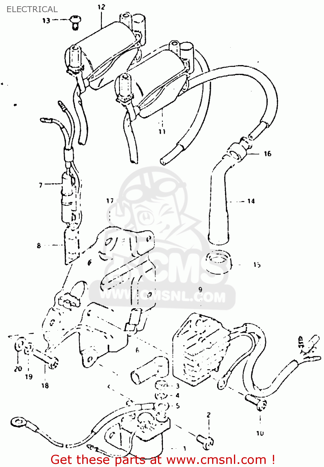 ELECTRICAL GSX400T 1981 (X) UNITED KINGDOM (E02)