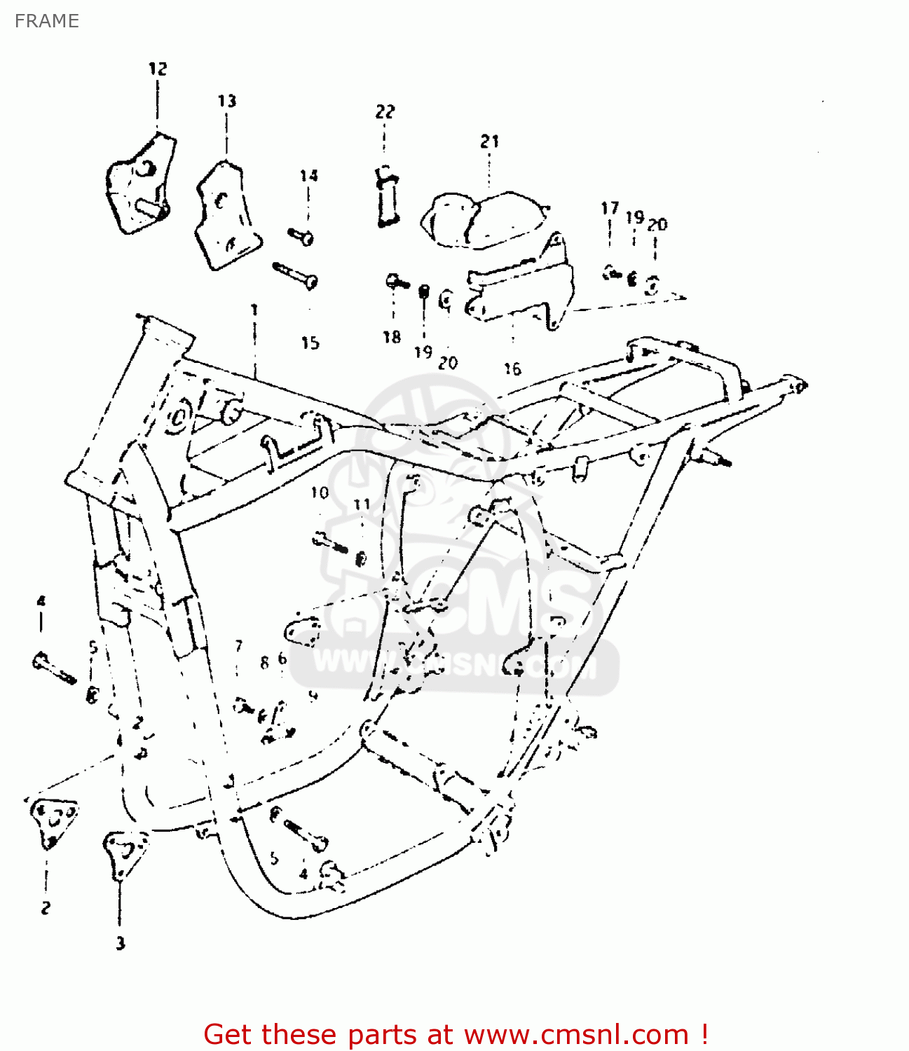 FRAME GSX400T 1981 (X) UNITED KINGDOM (E02)
