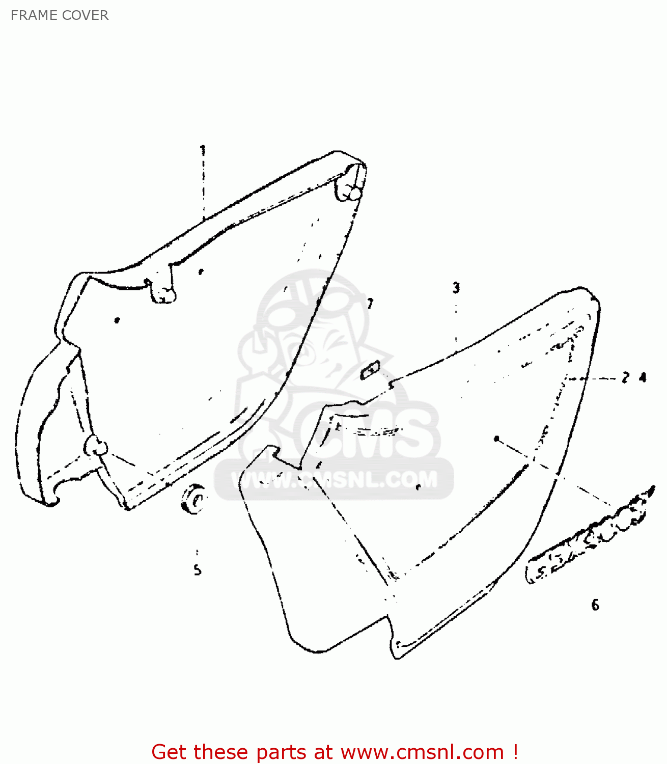 FRAME COVER GSX400T 1981 (X) UNITED KINGDOM (E02)