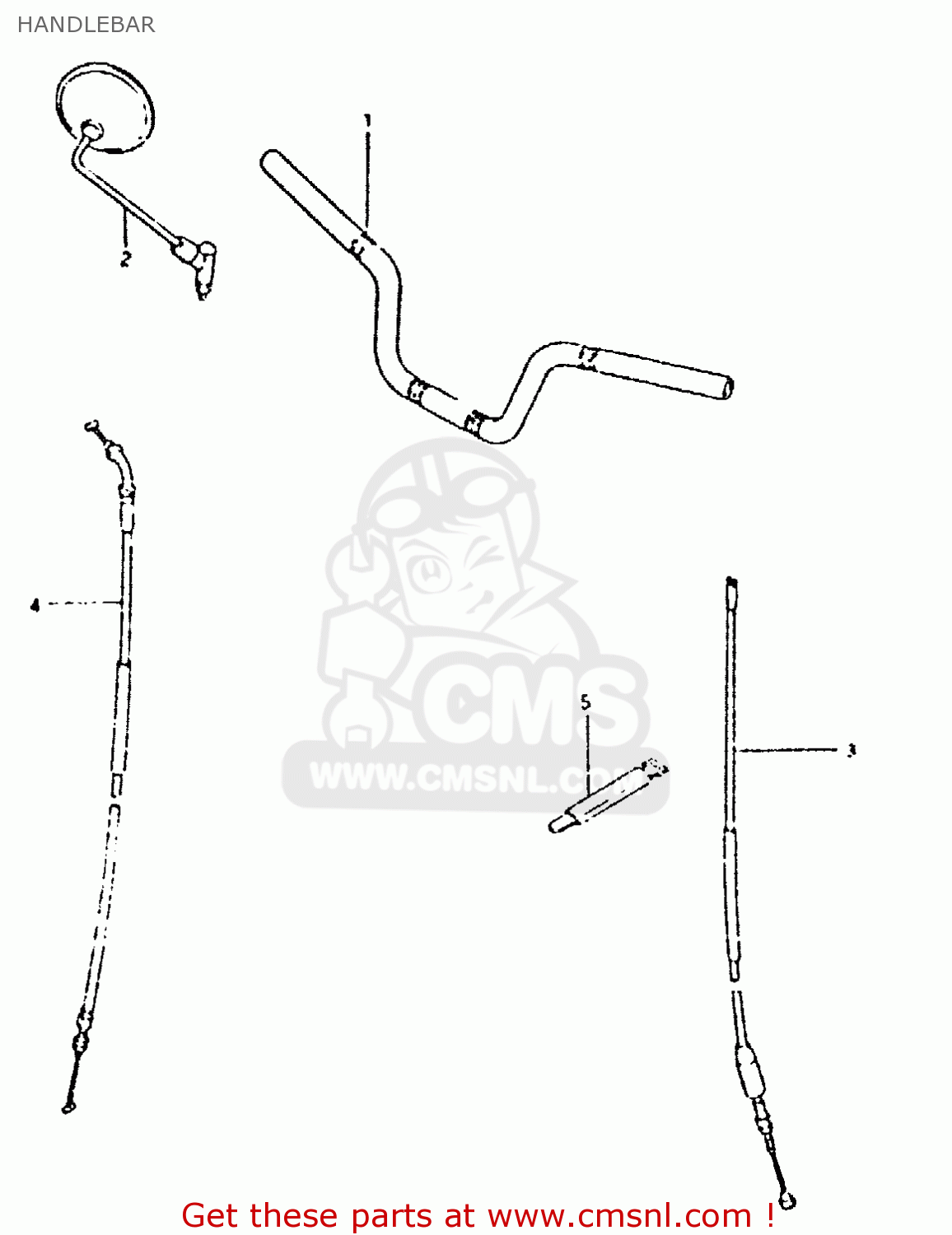 HANDLEBAR GSX400T 1981 (X) UNITED KINGDOM (E02)