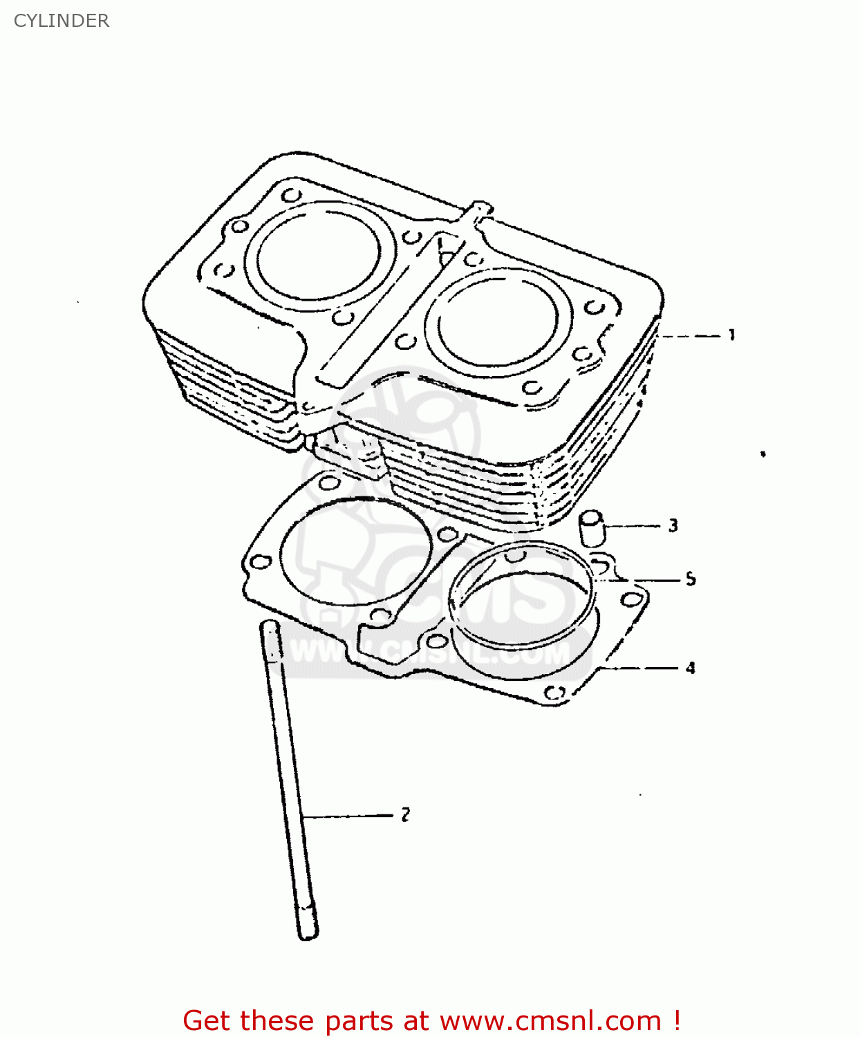 CYLINDER GSX400T 1981 (X) UNITED KINGDOM (E02)