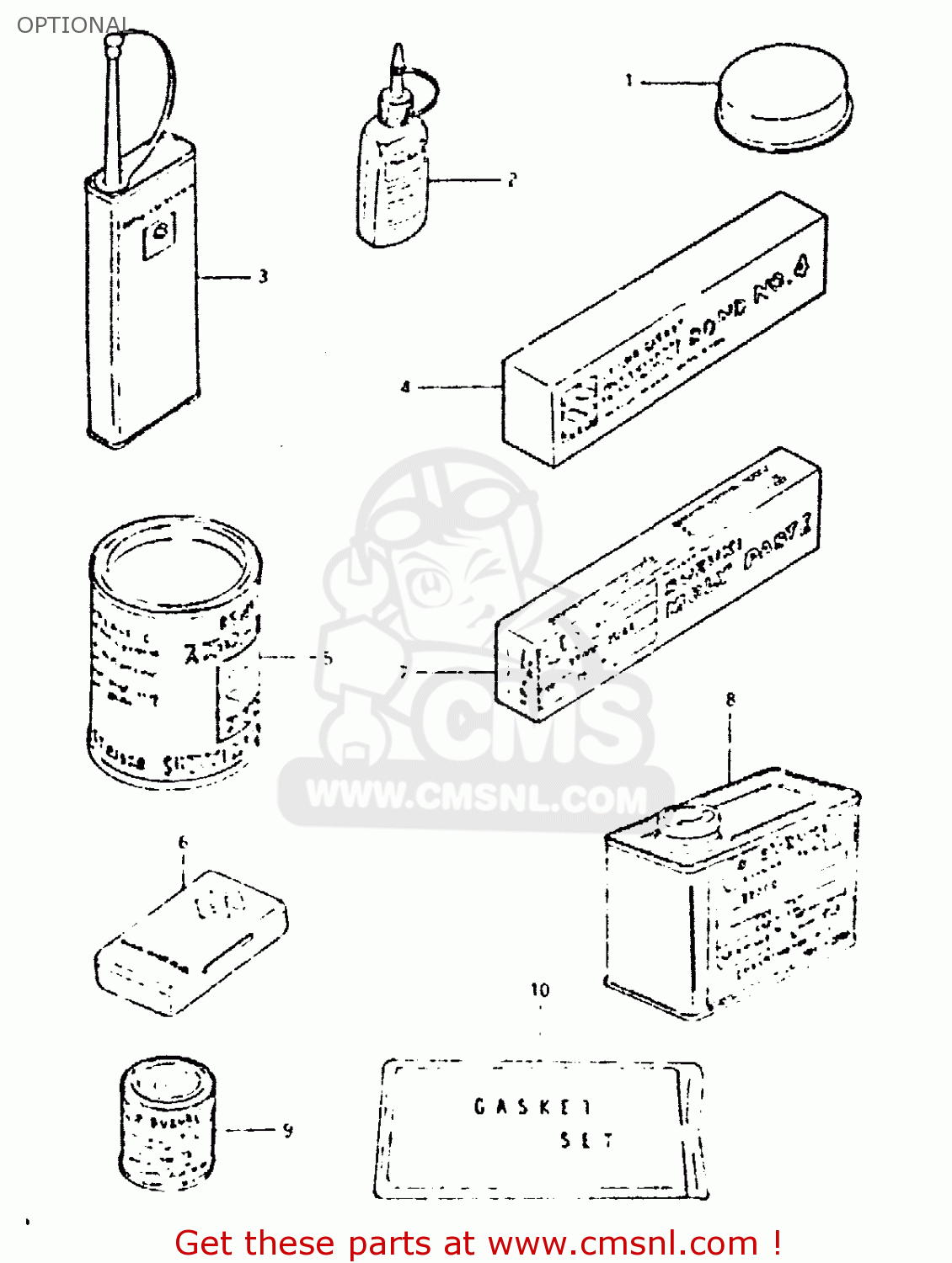 OPTIONAL GSX400T 1981 (X) UNITED KINGDOM (E02)