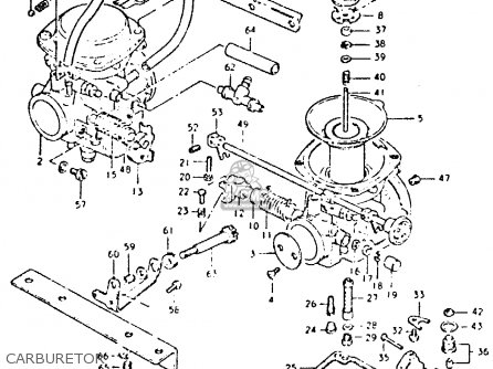 CARBURETOR - GSX400T 1981 (X) UNITED KINGDOM (E02)