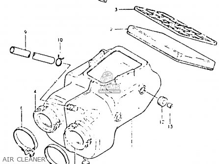 AIR CLEANER - GSX400T 1981 (X) UNITED KINGDOM (E02)