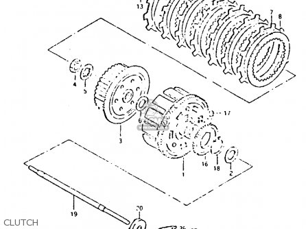 CLUTCH - GSX400T 1981 (X) UNITED KINGDOM (E02)
