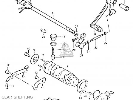 GEAR SHIFTING - GSX400T 1981 (X) UNITED KINGDOM (E02)