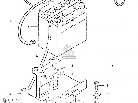 BATTERY - GSX400T 1981 (X) UNITED KINGDOM (E02)