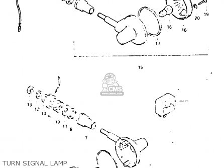 TURN SIGNAL LAMP - GSX400T 1981 (X) UNITED KINGDOM (E02)