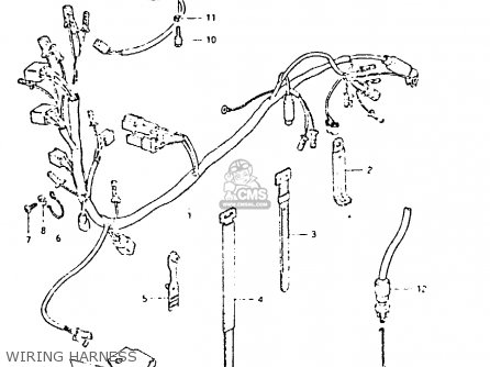 WIRING HARNESS - GSX400T 1981 (X) UNITED KINGDOM (E02)