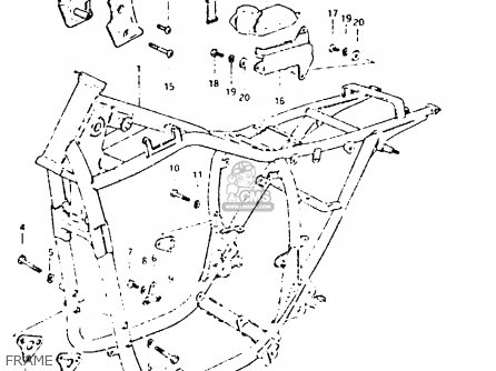 FRAME - GSX400T 1981 (X) UNITED KINGDOM (E02)