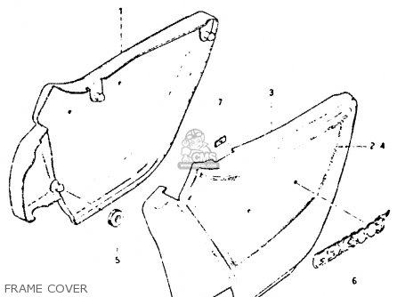 FRAME COVER - GSX400T 1981 (X) UNITED KINGDOM (E02)