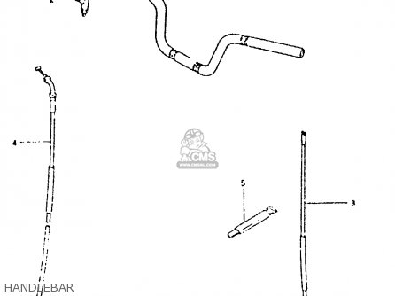 HANDLEBAR - GSX400T 1981 (X) UNITED KINGDOM (E02)
