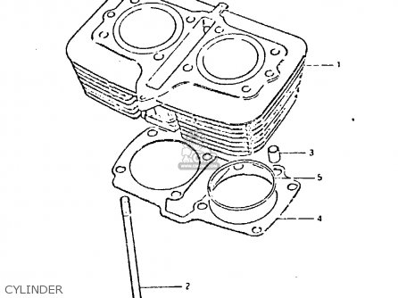 CYLINDER - GSX400T 1981 (X) UNITED KINGDOM (E02)