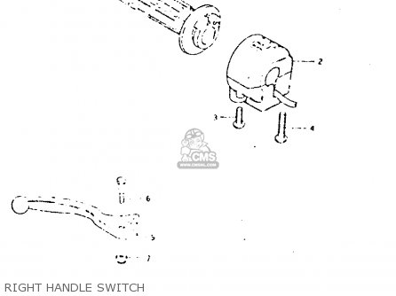 RIGHT HANDLE SWITCH - GSX400T 1981 (X) UNITED KINGDOM (E02)