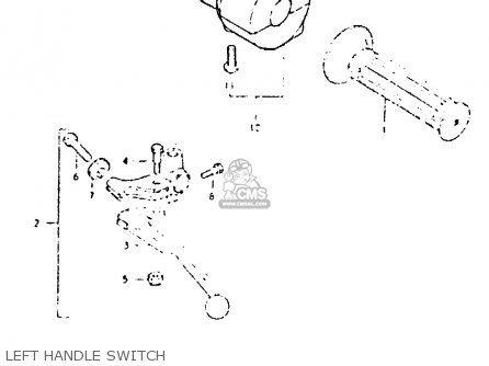 LEFT HANDLE SWITCH - GSX400T 1981 (X) UNITED KINGDOM (E02)
