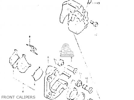 FRONT CALIPERS - GSX400T 1981 (X) UNITED KINGDOM (E02)