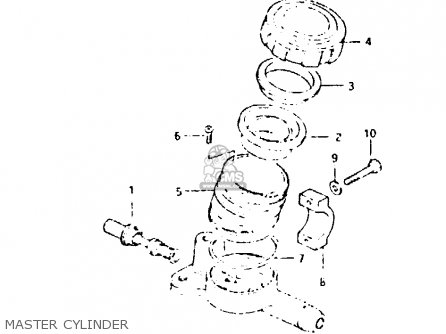 MASTER CYLINDER - GSX400T 1981 (X) UNITED KINGDOM (E02)