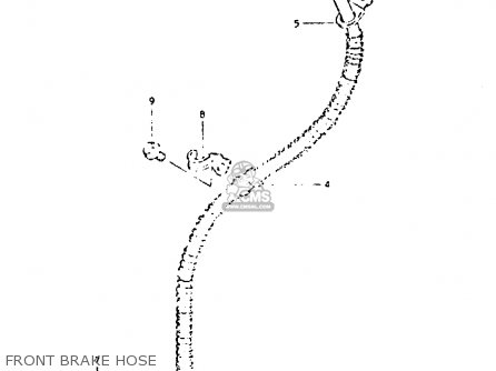 FRONT BRAKE HOSE - GSX400T 1981 (X) UNITED KINGDOM (E02)