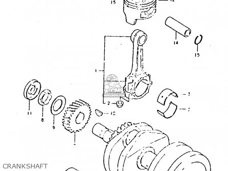 CRANKSHAFT - GSX400T 1981 (X) UNITED KINGDOM (E02)