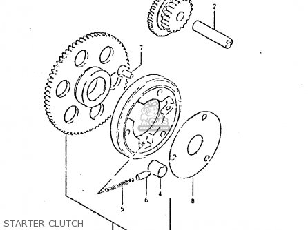 STARTER CLUTCH - GSX400T 1981 (X) UNITED KINGDOM (E02)