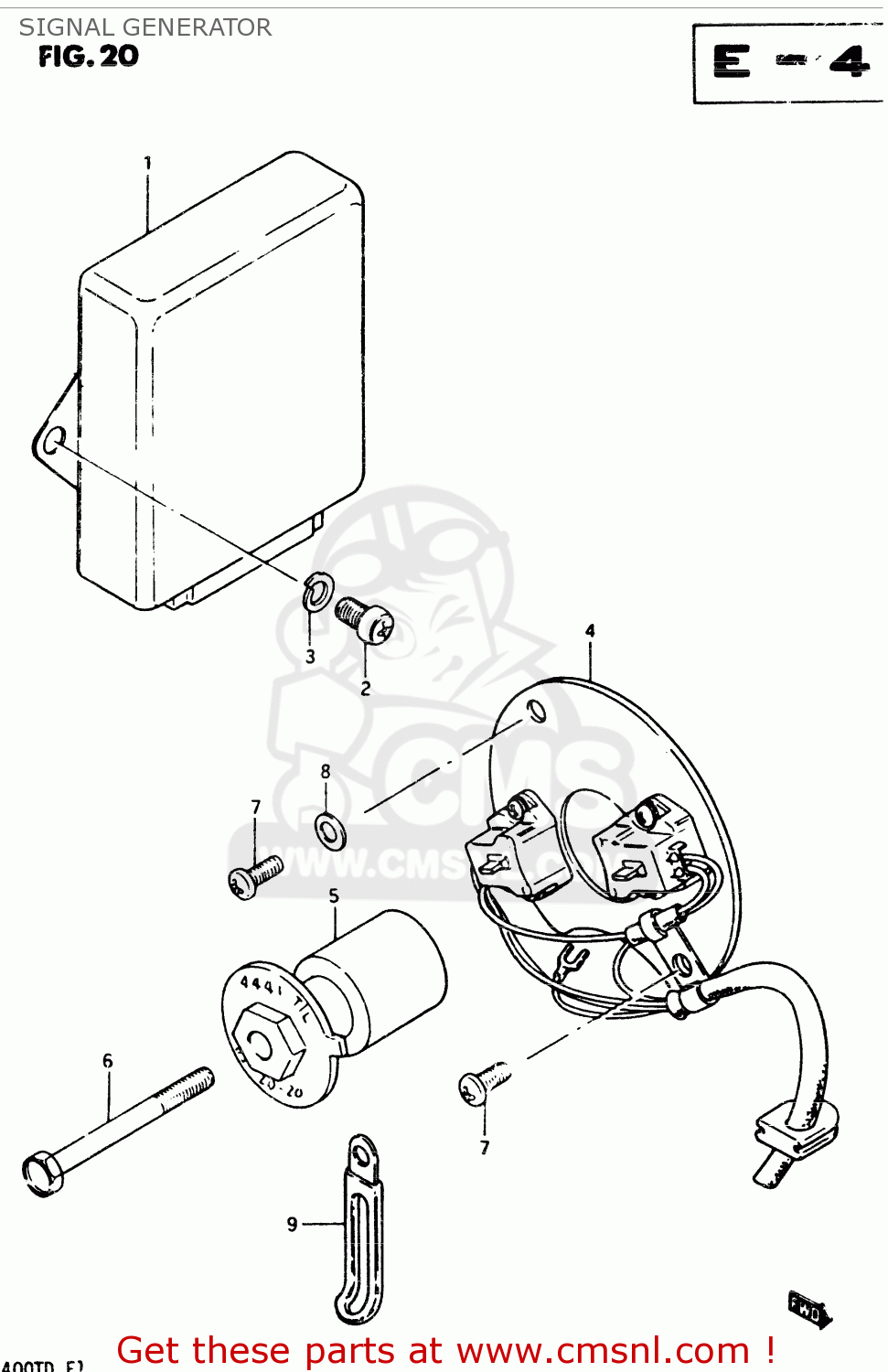 SIGNAL GENERATOR GSX400T 1983 (D) GENERAL EXPORT (E01)