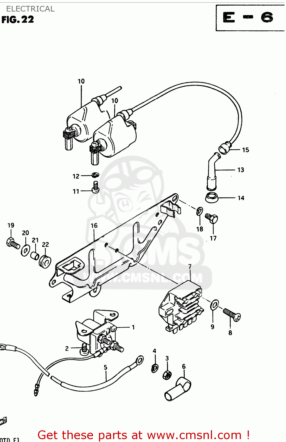 ELECTRICAL GSX400T 1983 (D) GENERAL EXPORT (E01)