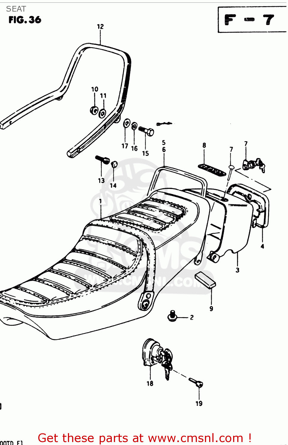 SEAT GSX400T 1983 (D) GENERAL EXPORT (E01)