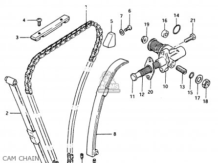CAM CHAIN - GSX400T 1983 (D) GENERAL EXPORT (E01)