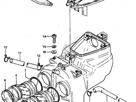 AIR CLEANER - GSX400T 1983 (D) GENERAL EXPORT (E01)