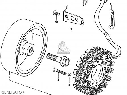 GENERATOR - GSX400T 1983 (D) GENERAL EXPORT (E01)