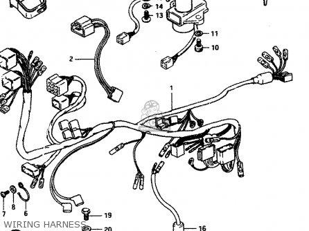 WIRING HARNESS - GSX400T 1983 (D) GENERAL EXPORT (E01)