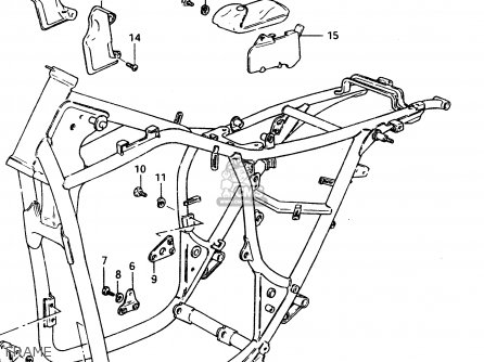 FRAME - GSX400T 1983 (D) GENERAL EXPORT (E01)