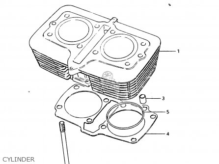 CYLINDER - GSX400T 1983 (D) GENERAL EXPORT (E01)