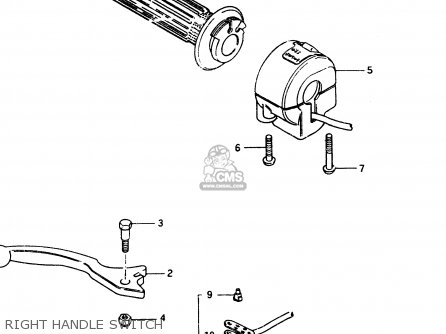 RIGHT HANDLE SWITCH - GSX400T 1983 (D) GENERAL EXPORT (E01)