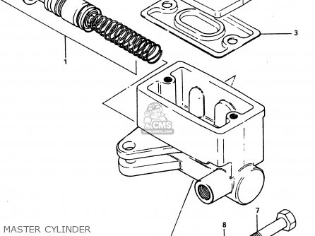 MASTER CYLINDER - GSX400T 1983 (D) GENERAL EXPORT (E01)
