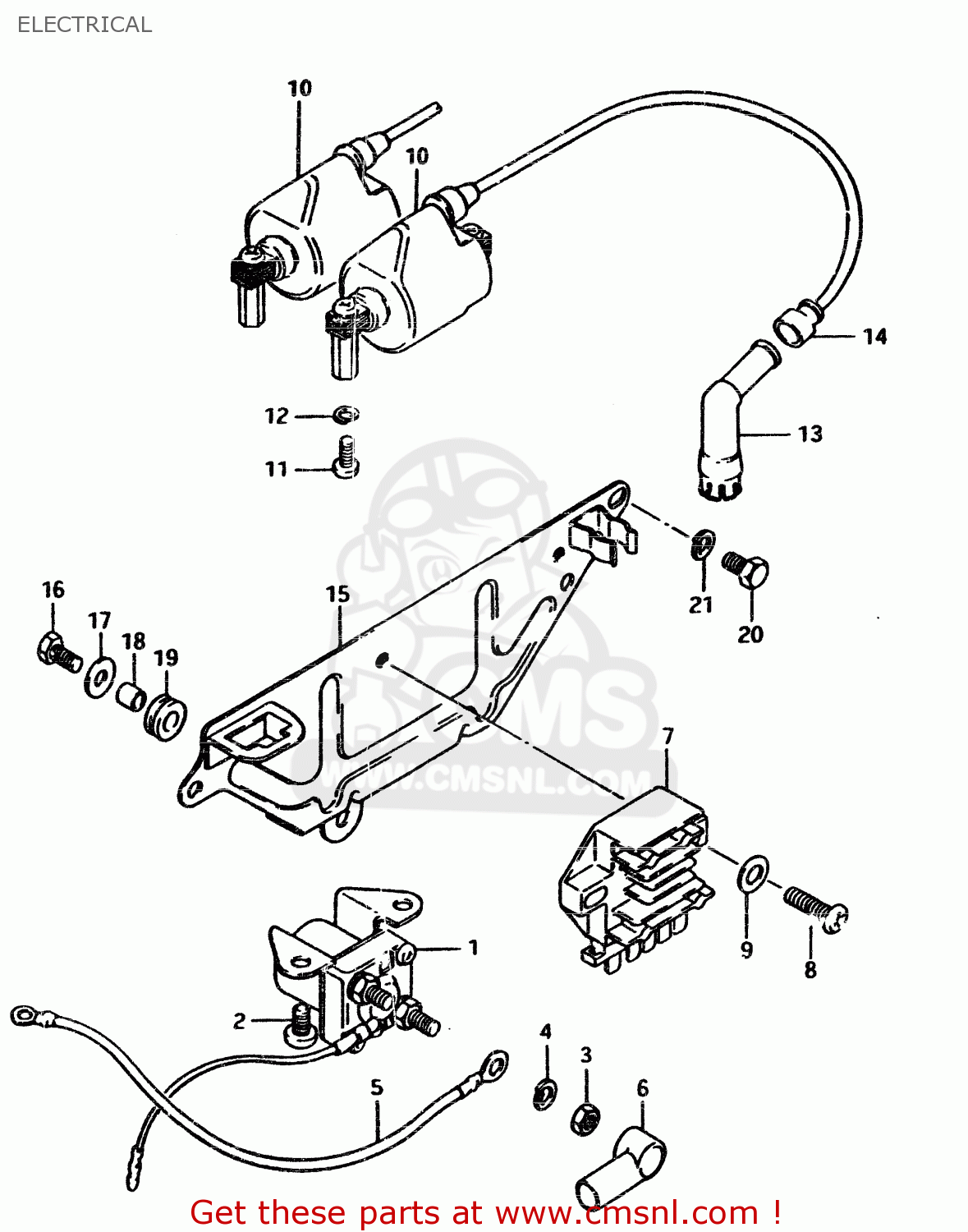 ELECTRICAL GSX450L 1983 (D) GENERAL EXPORT (E01)