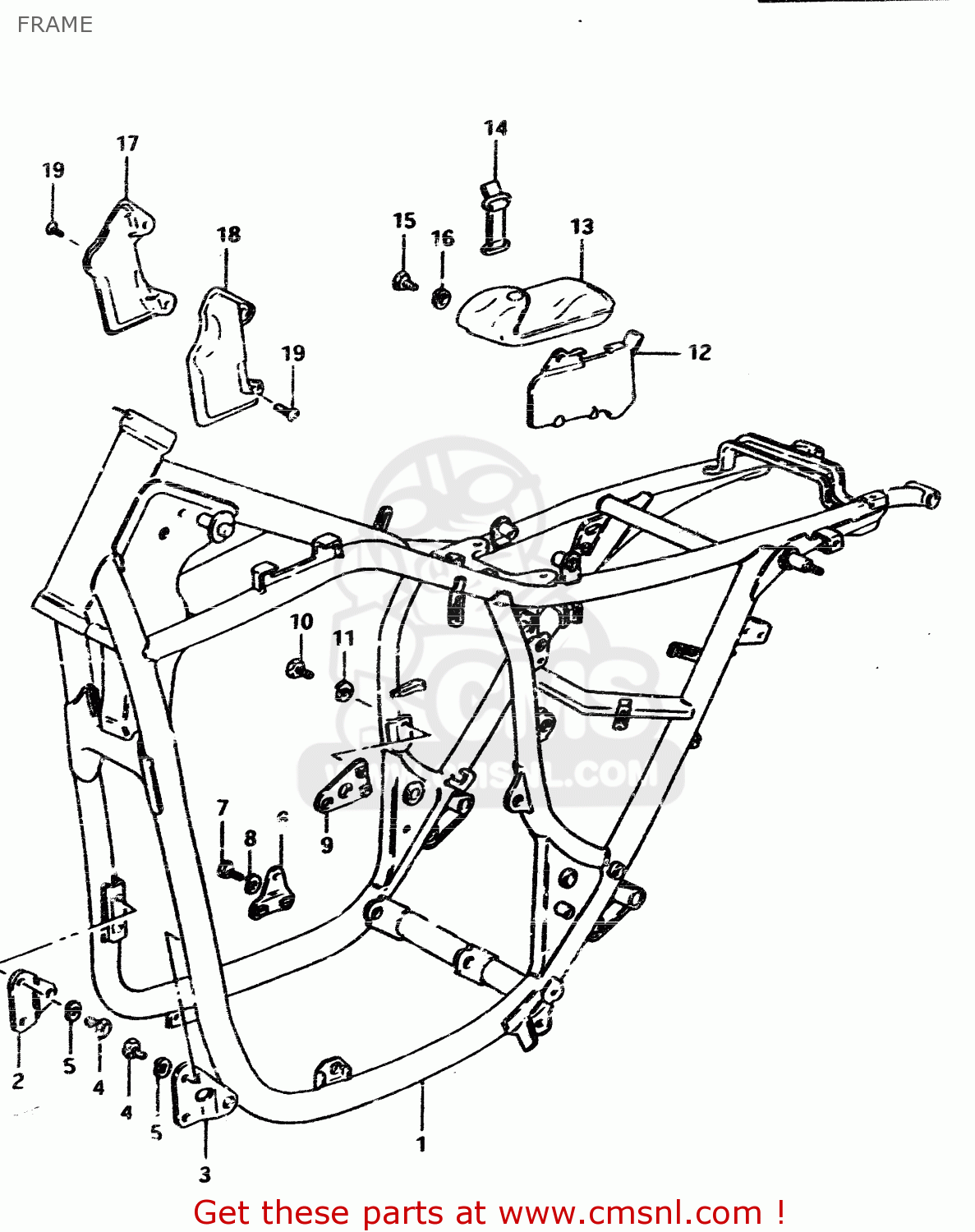 FRAME GSX450L 1983 (D) GENERAL EXPORT (E01)